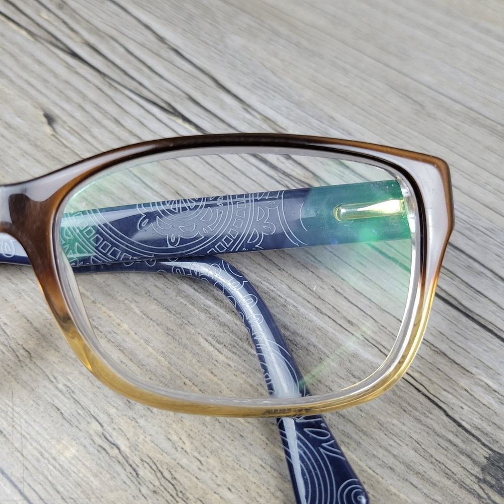 Ralph Lauren Eyeglass Frames RA7064 1114 Brown Navy Women 52-16-135 - Picture 11 of 15